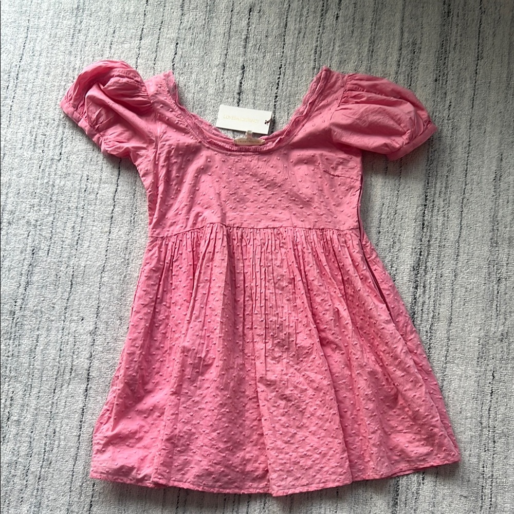 Pink Puff Sleeve Dress